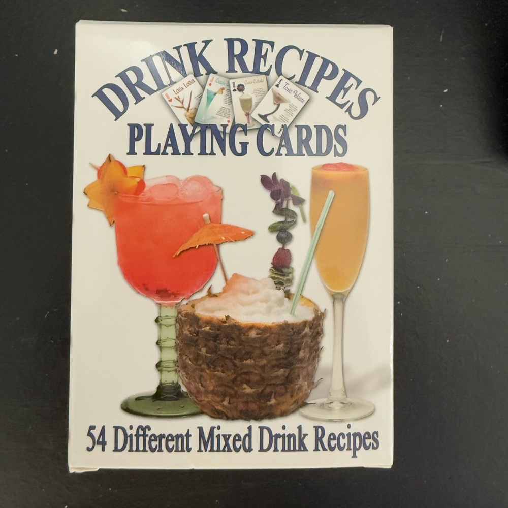 Drink Recipe Playing Card Deck